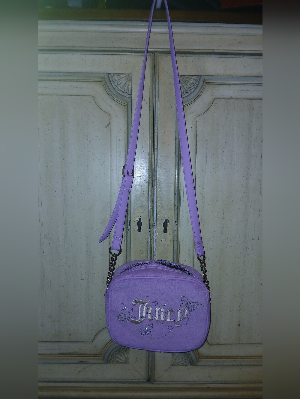 Juicy Couture Lilac Suede Crossbody Bag with Matching Wallet - Picture 12 of 12
